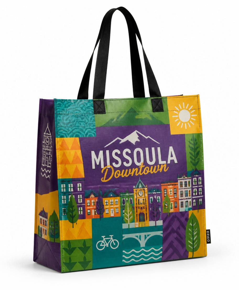 Missoula Downtown RPET Woven Tasche